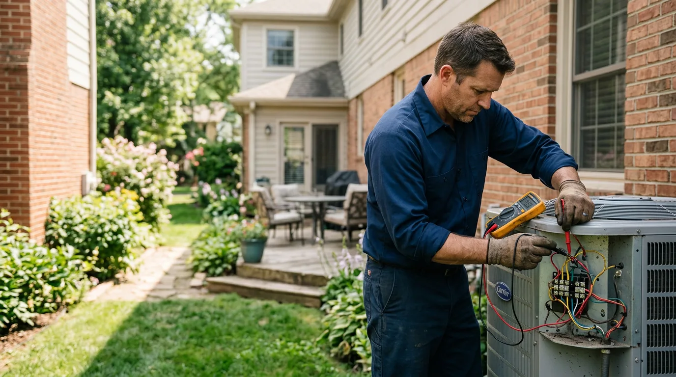 HVAC technician working near Cabin Creek, WV